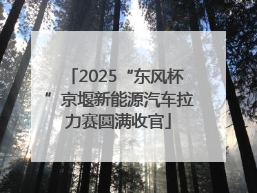 2025“东风杯”京堰新能源汽车拉力赛圆满收官