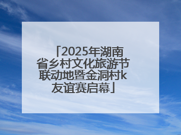 2025年湖南省乡村文化旅游节联动地暨金洞村k友谊赛启幕
