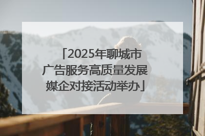 2025年聊城市广告服务高质量发展媒企对接活动举办