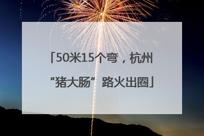 50米15个弯，杭州“猪大肠”路火出圈