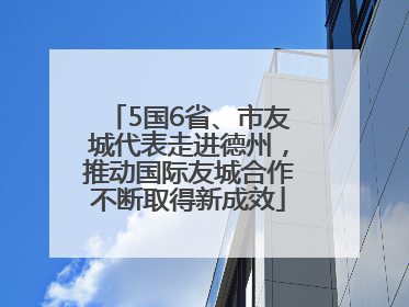 5国6省、市友城代表走进德州，推动国际友城合作不断取得新成效