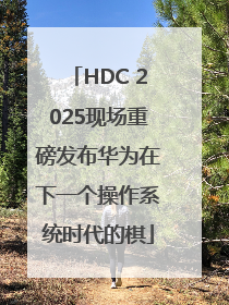 HDC 2025现场重磅发布华为在下一个操作系统时代的棋